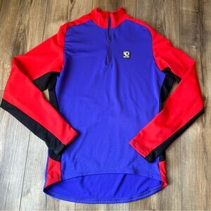 Pearl Izumi Colorful Cycling Shirt Long Sleeve Jersey Purple Red Black Mesh L